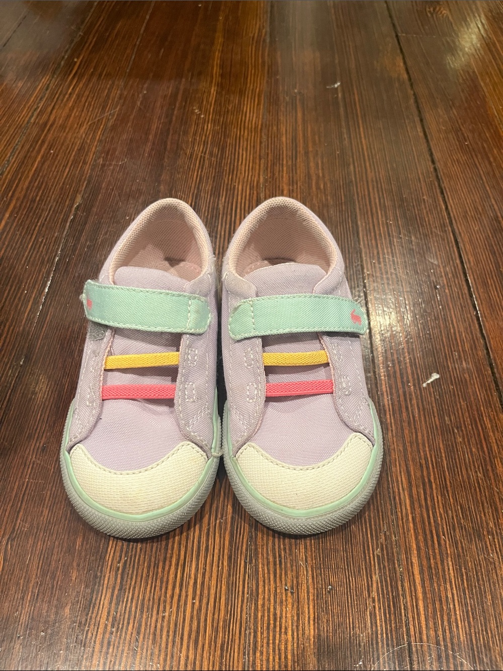 See Kai Run Pastel Canvas Sneakers in Pink, Mint, Yellow and Pink